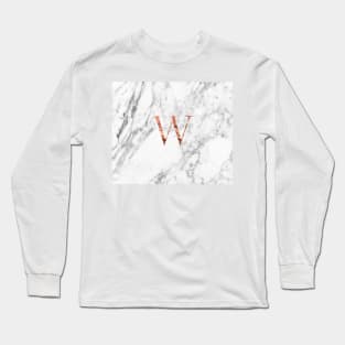 Monogram rose marble W Long Sleeve T-Shirt